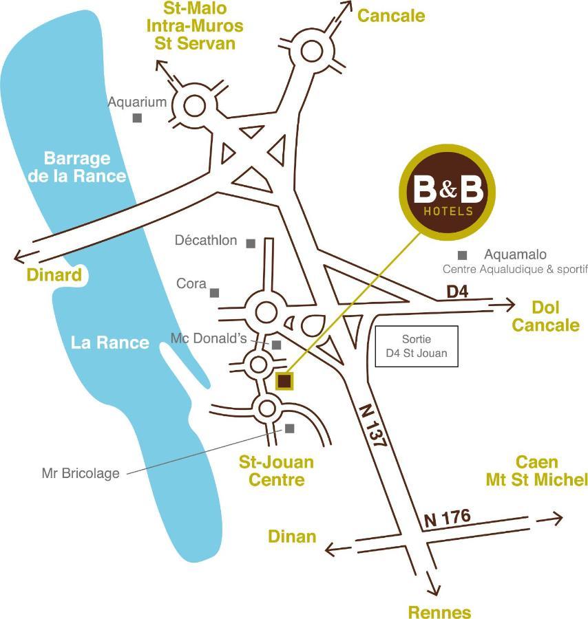 B&B Hotel Saint Malo Sud Екстериор снимка
